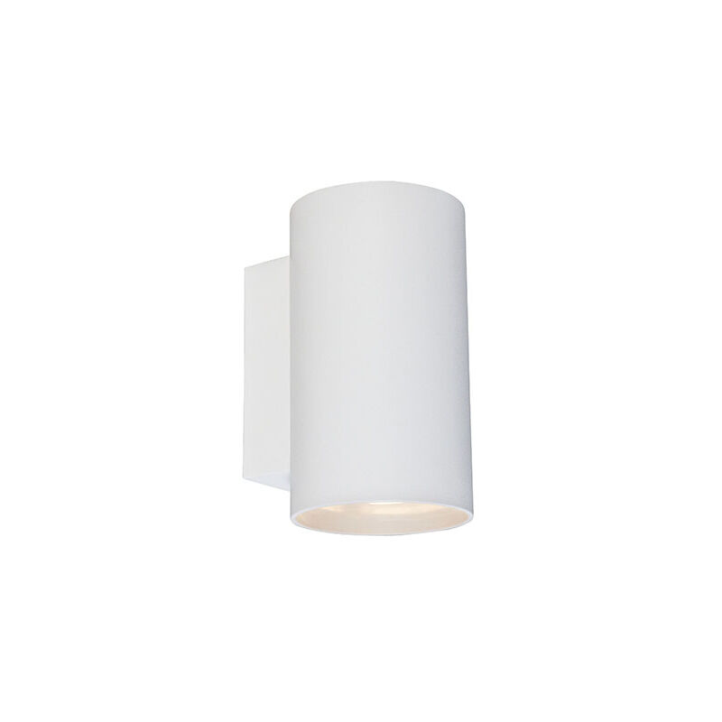 

Diseño Aplique moderno redondo blanco - SANDY Aluminio Cilíndra Adecuado para LED Max. 2 x 50 Watt - Qazqa