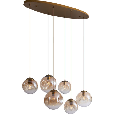 QAZQA douglass - Art déco - Vetro,Metallo - - Oblungo/Sfera/Ovale Max. 6 x Watt