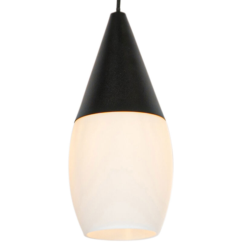 Drop - Suspension - 1 lumière - ø 14.6 cm - Blanc - Moderne - éclairage intérieur - Salon i Chambre i Cuisine i Salle à manger - Qazqa