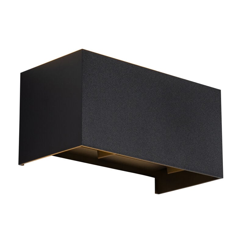 QAZQA edwin - LED Applique murale - 4 lumière - L 20 cm - Noir - Moderne - éclairage extérieur