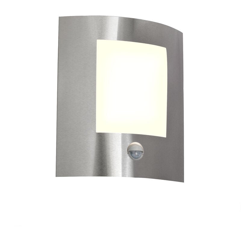 Emmerald - Applique murale avec détecteur - 1 lumière - h 260 mm - Acier - Moderne - éclairage extérieur - Qazqa