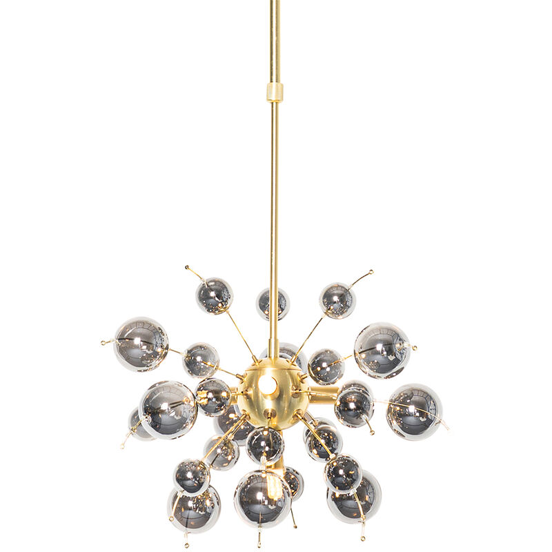 Explode - Suspension - 4 lumière - ø 40 cm - Doré/Laiton - Design - éclairage intérieur - Salon i Chambre i Cuisine i Salle à manger - Qazqa