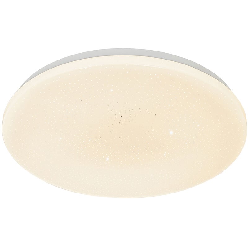 Qazqa - extrema - led Dimmable Plafonnier variateur inclus - 1 lumière - ø 38 cm - Blanc - Moderne - éclairage intérieur - Salon i Chambre i Cuisine