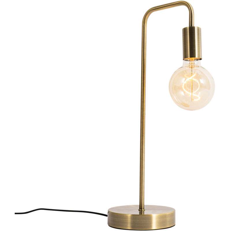 Qazqa - facil - Lampe de table - 1 lumière - l 15 cm - Bronze - Moderne - éclairage intérieur - Salon i Chambre i Cuisine i Salle à manger