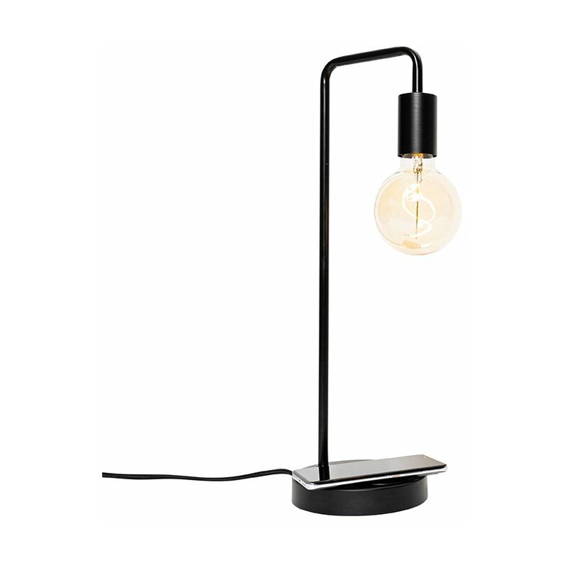 Qazqa - facil - Lampe de table - 1 lumière - l 15 cm - Noir - Moderne - éclairage intérieur - Salon i Chambre i Cuisine i Salle à manger