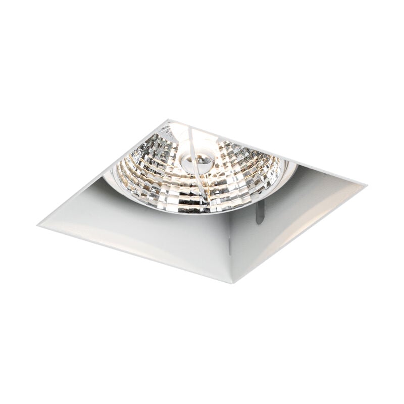 Image of Faretto da incasso oneon trimless 70 - Moderno - Acciaio - Bianco - Quadrato Max. 1 x Watt - Bianco - Qazqa