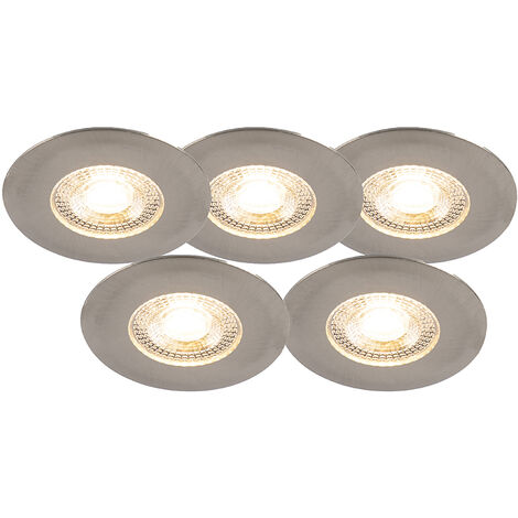 Gea Luce Ariel faretti gu10 led da incasso controsoffitto tondo led  orientabile nickel