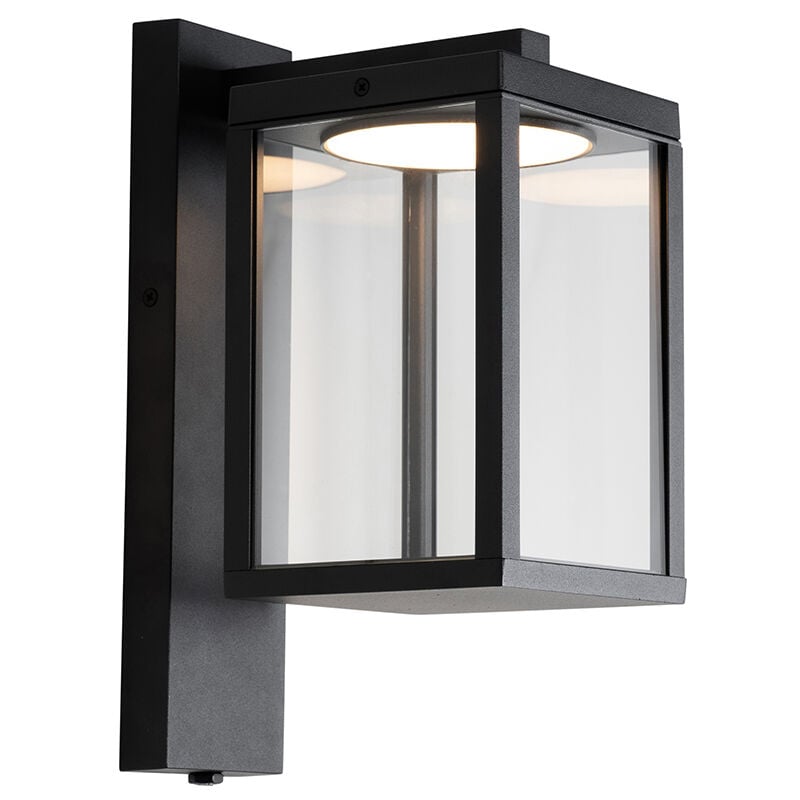 Ferdinand - led Applique murale - 1 lumière - l 14 cm - Noir - Moderne - éclairage extérieur - Qazqa