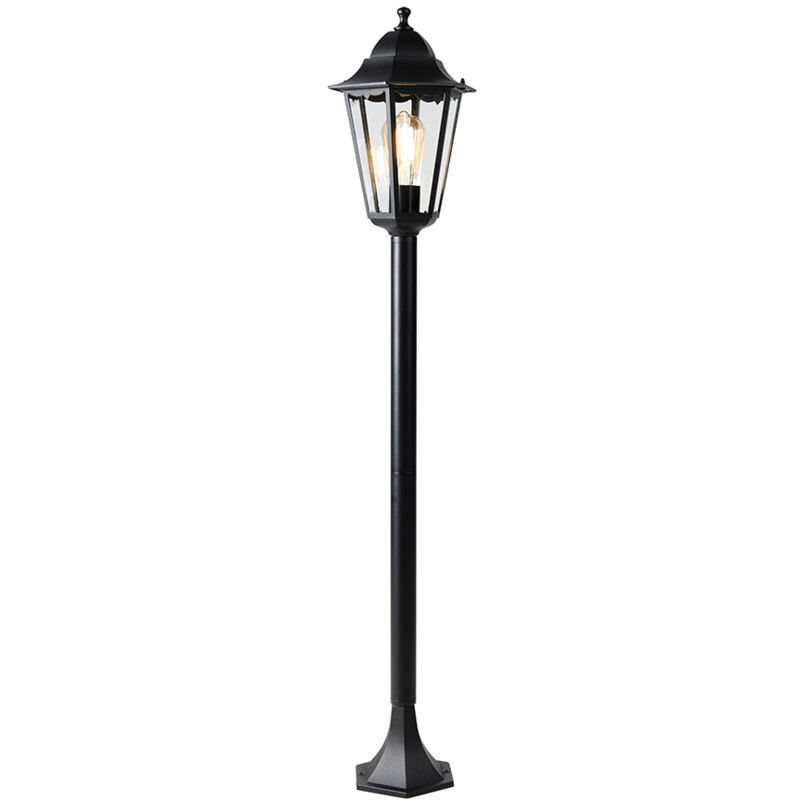 QAZQA havana - LED Dimmable Lanterne variateur inclus - 1 lumière - Ø 23.1 cm - Noir - Classique/Antique - éclairage extérieur