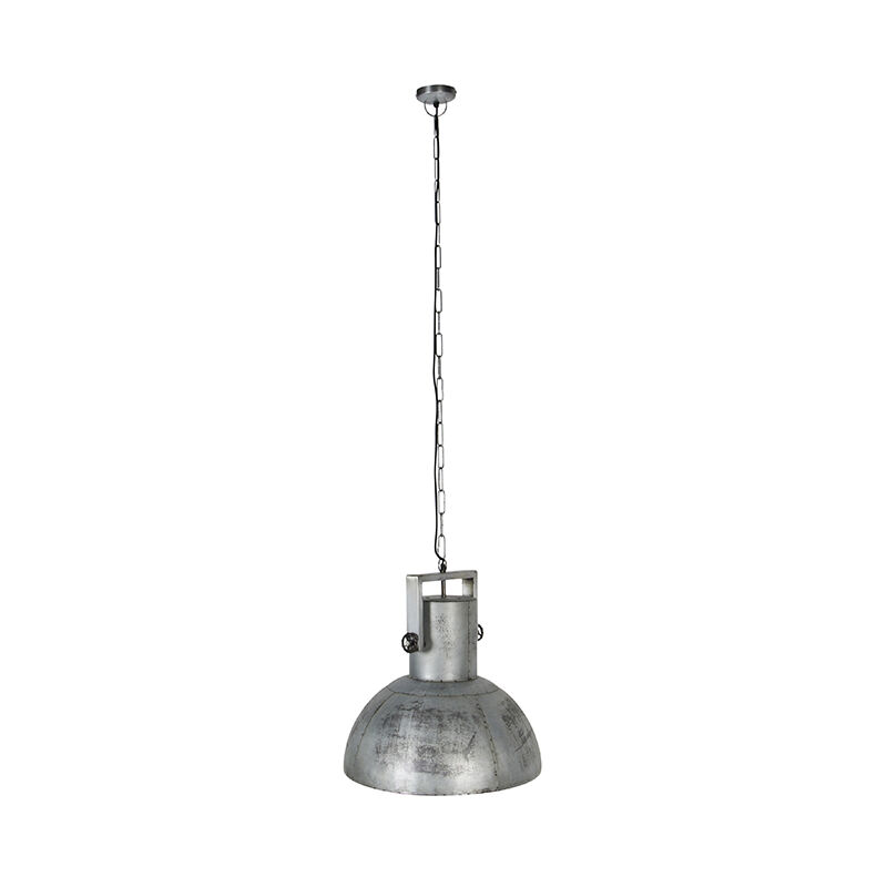 

Industrial Lámpara colgante industrial gris 50 cm - SAMIA SABO Acero Alargada Adecuado para LED Max. 1 x 25 Watt - Qazqa