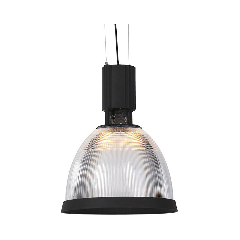 Lampe suspendue d'extérieur industrielle noire Amsterdam Qazqa Moderne