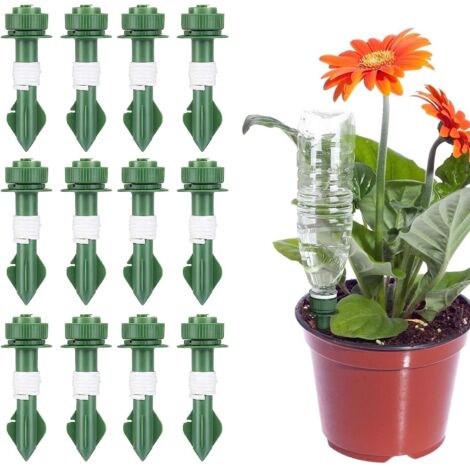 QAZQA Irrigation Goutte à Goutte Kit,12Pcs Arrosage Plantes Automatique DIY Système,Réglable Irrigation de Plante Automatique pour Jardin Maison Intérieur Extérieur