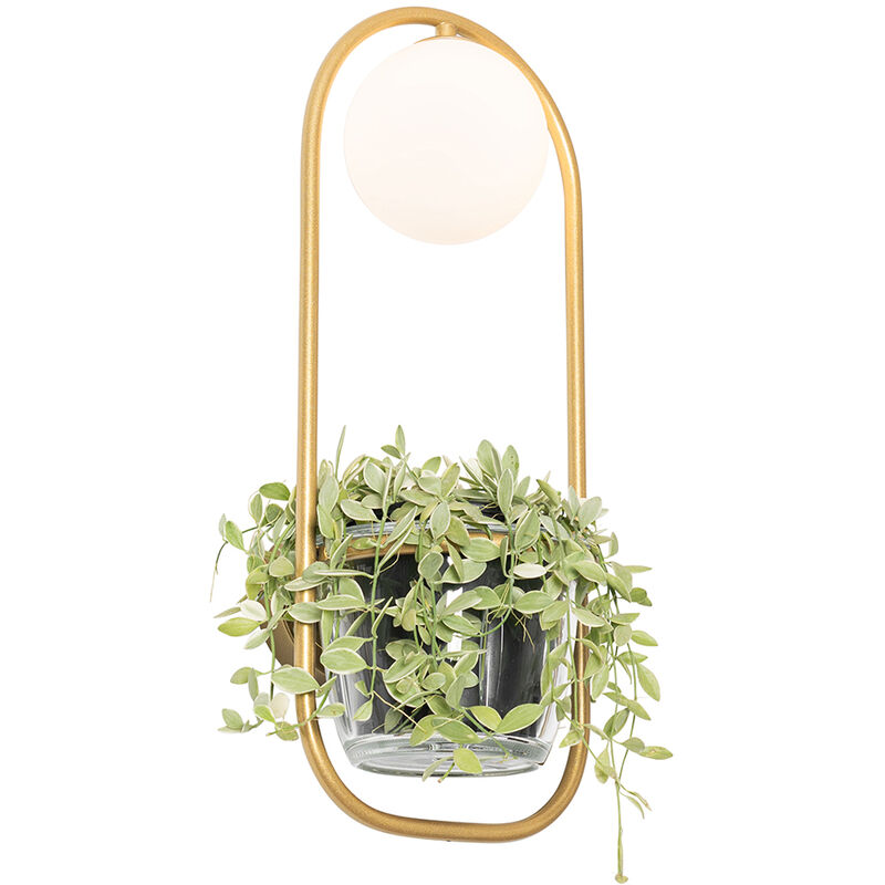 Isabella - Applique murale - 1 lumière - l 20.5 cm - Doré/Laiton - Art Deco, Design - éclairage intérieur - Salon i Chambre i Cuisine i Salle à