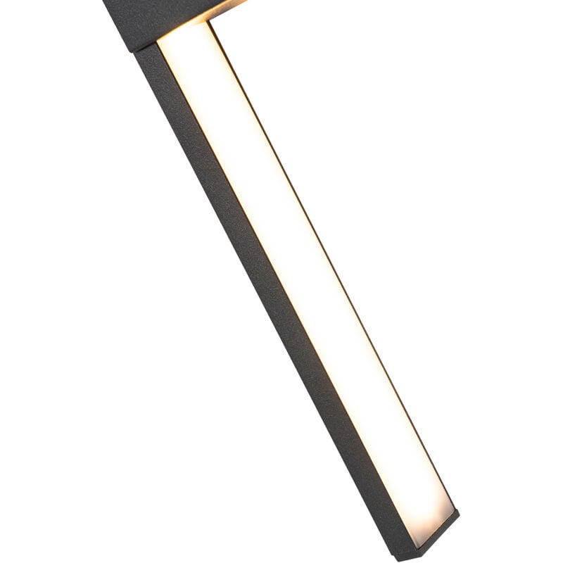 Jamal - led Applique murale - 1 lumière - l 2.8 cm - Noir - Moderne - éclairage extérieur - Qazqa