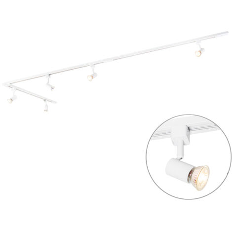 QAZQA jeany - Moderno - Acciaio,Alluminio - Bianco - Oblungo GU10 Max. 5 x 4.8 Watt