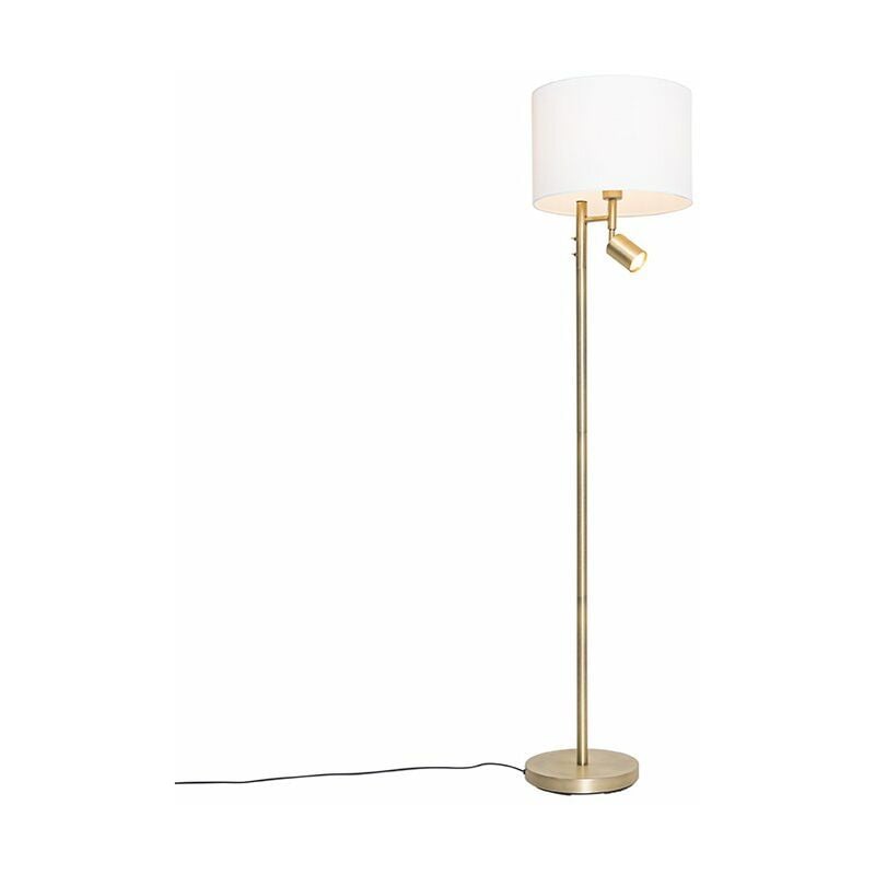 Jelena - Lampadaire avec lampe de lecture - 1 lumière - h 150 cm - Bronze - Moderne - éclairage intérieur - Salon i Chambre i Cuisine i Salle à