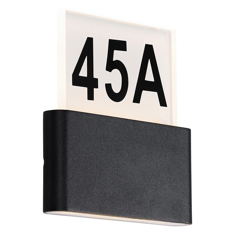 Kandi - led Applique murale - 1 lumière - l 17.5 cm - Noir - Moderne, Design - éclairage extérieur - Qazqa