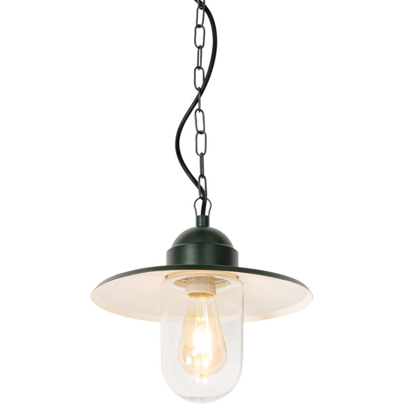 Kansas - Suspension - 1 lumière - ø 29.4 cm - Vert - Moderne - éclairage extérieur - Qazqa