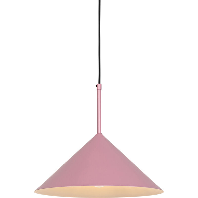 Image of Qazqa - Lampada a sospensione triangolo - Design - Acciaio - Rosa - Tondo Max. 1 x Watt - Rosa