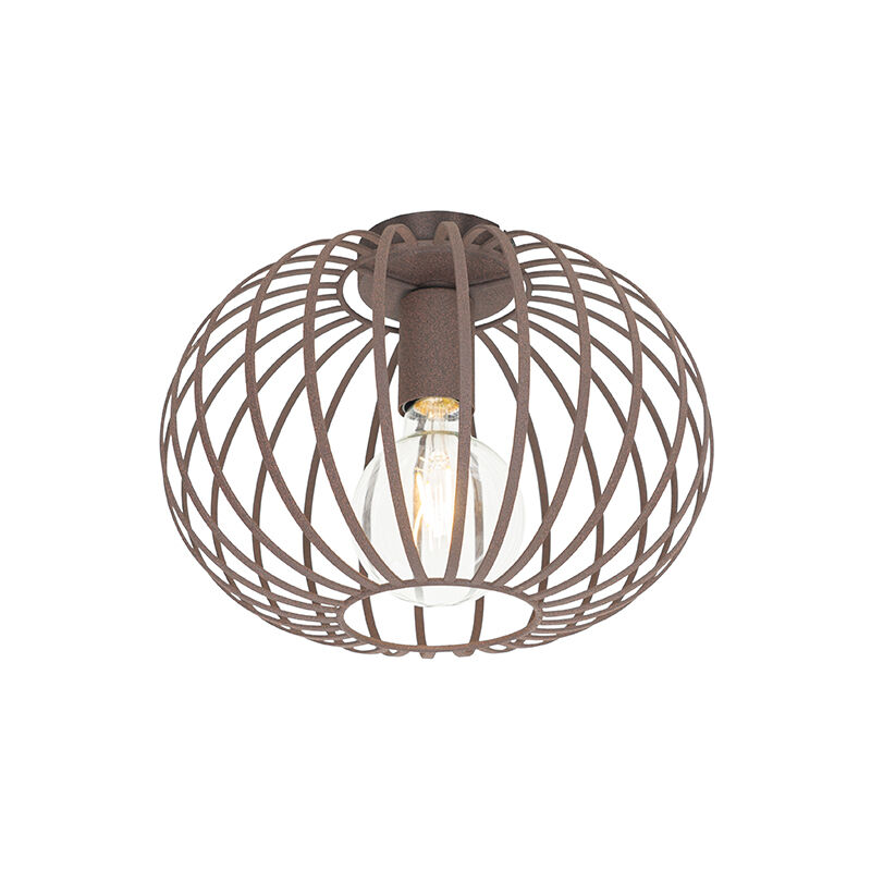 Image of Lampada da soffitto johanna - Design - Acciaio - Ruggine - Tondo Max. 1 x Watt - Ruggine - Qazqa