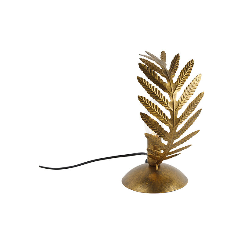 Image of Lampada da tavolo botanica - Retrò - Acciaio - Oro - Organico Max. 1 x Watt - Oro/Ottone - Qazqa