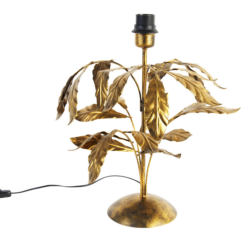 Image of Lampada da tavolo linden - Classico - Acciaio - Oro/Ottone - Organico Max. 1 x Watt - Oro/Ottone - Qazqa