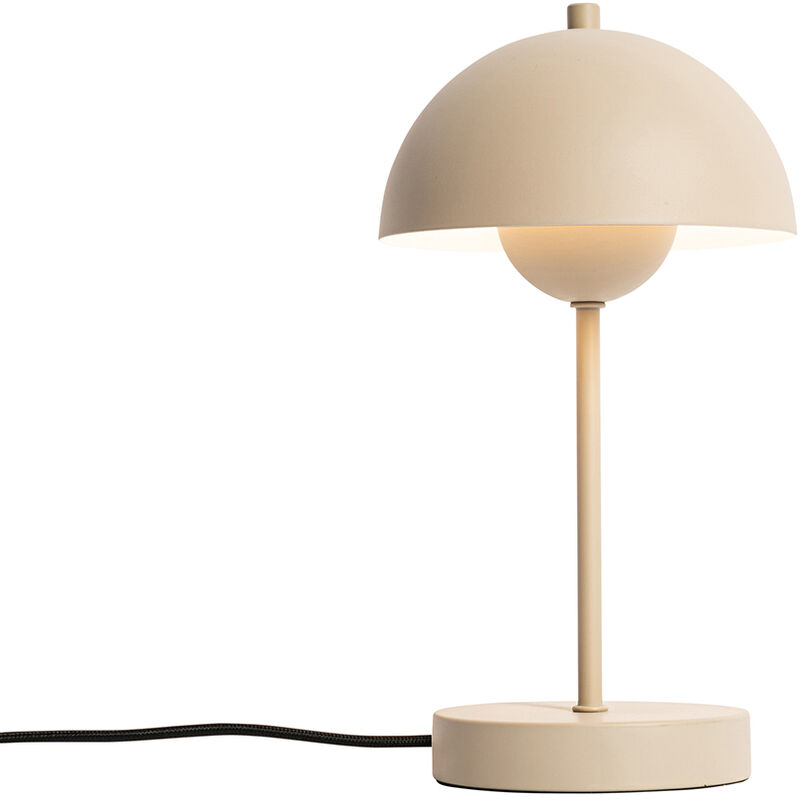 Image of Lampada da tavolo magnax - Retrò - Acciaio,Plastico - Beige - Tondo Max. 1 x Watt - Qazqa