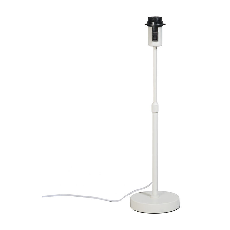 Image of Lampada da tavolo Parte - Moderno - Acciaio - Bianco - Oblungo Max. 1 x Watt - Bianco - Qazqa