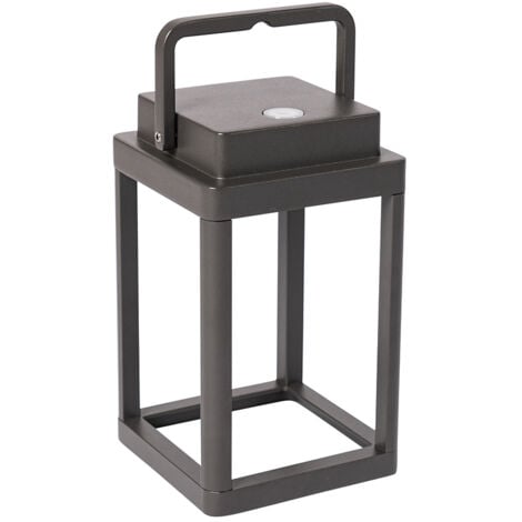 QAZQA Lampada da tavolo yara - Moderno - Alluminio - Grigio scuro - Allungato (non sostituibile) LED Max. 1 x 2.6 Watt