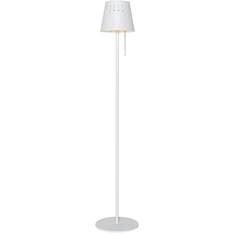 Image of Lampada da terra ferre - Design - Acciaio,Alluminio - Bianco - Oblungo (non sostituibile) led Max. 1 x 3 Watt - Bianco - Qazqa