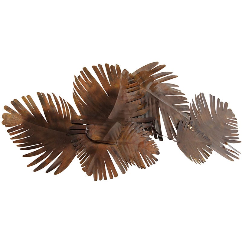 Qazqa - lauf - Applique murale - 2 lumière - l 105 cm - Cuivre - Art Deco - éclairage intérieur - Salon i Chambre i Cuisine i Salle à manger