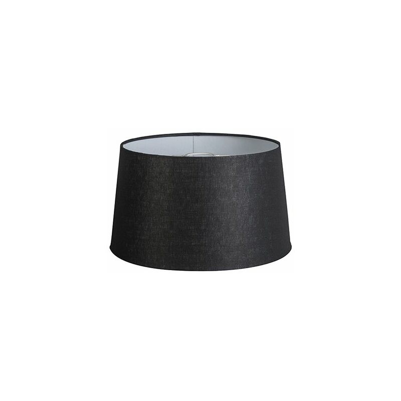 

Lino Pantalla lino negro 35cm , Redonda / Cónica Pantalla lámpara colgante,Pantalla lámpara de pie - Qazqa
