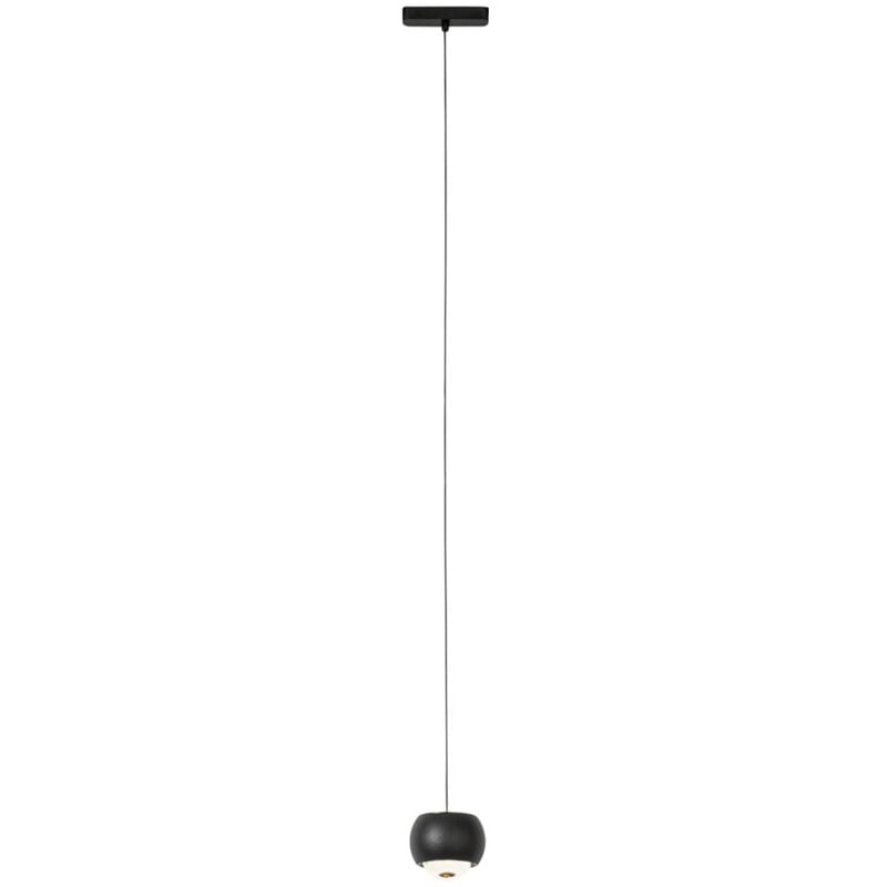 Qazqa - magnetic lance - led Système de rail spot luminaire plafond, plafonnier compatible pour led - 1 lumière - l 13 cm - Noir - Moderne