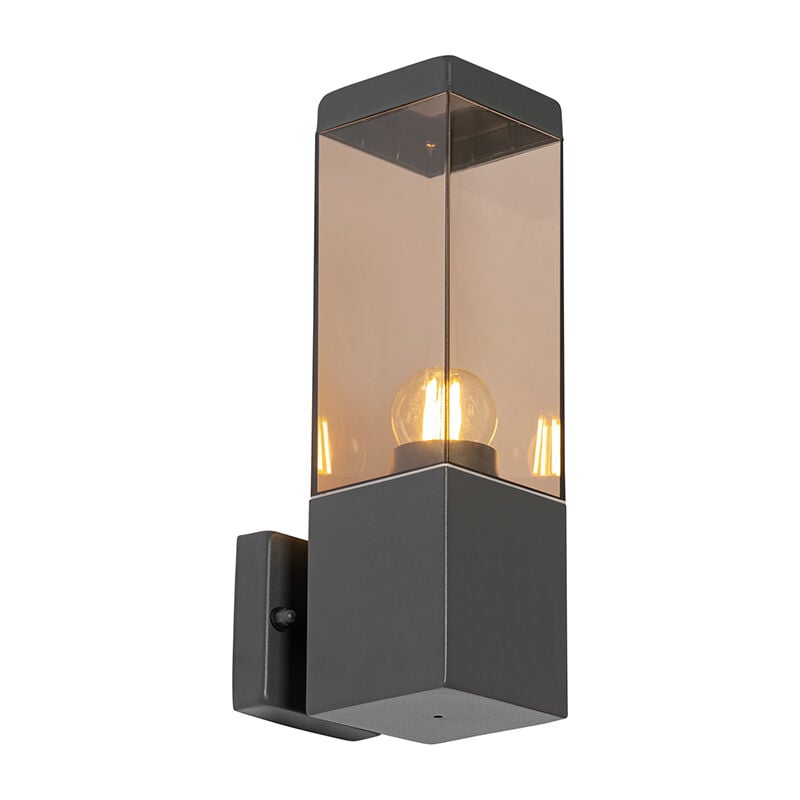 Malios - Applique murale - 1 lumière - l 8 cm - Bronze - Moderne - éclairage extérieur - Qazqa