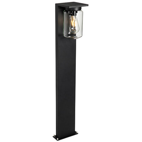 QAZQA marshall - Lampe sur pied extérieur Moderne - 1 lumière - L 16.7 cm - Noir - Moderne - Éclairage extérieur - Noir