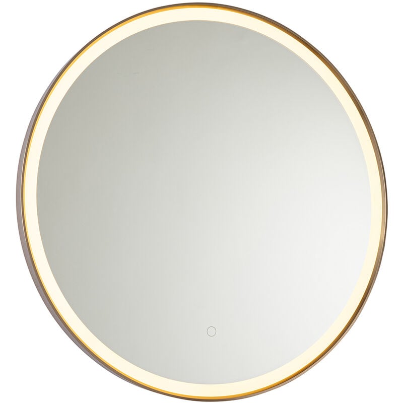 Qazqa - miral - led Dimmable Eclairage miroir variateur inclus - 1 lumière - ø 70 cm - Rose - Moderne - éclairage intérieur - Salle de bains