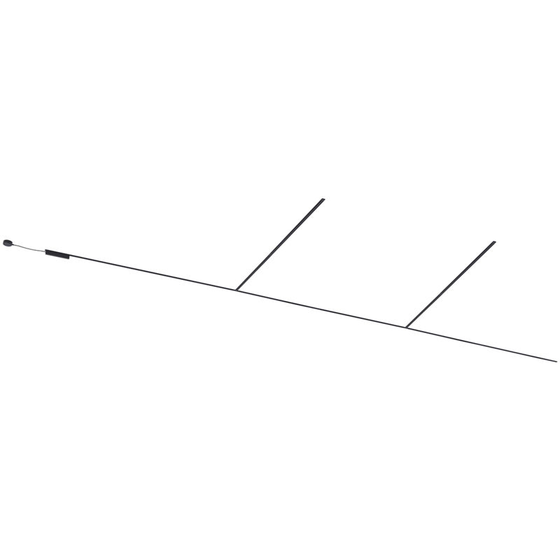 Qazqa - Système d'éclairage sur rail moderne noir monophasé 1000 cm - Magnetic