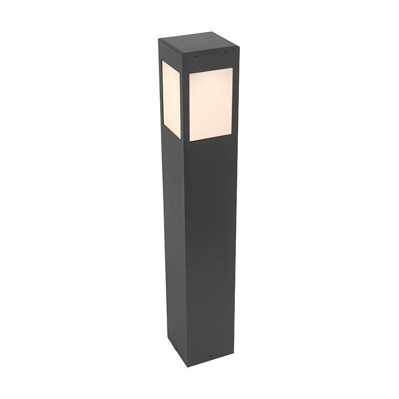 

Moderno Baliza exterior negra IP65 LED solar - CHARLOTTE Acero Rectangular /Alargada Incluye LED Max. 1 x 2 Watt - Qazqa