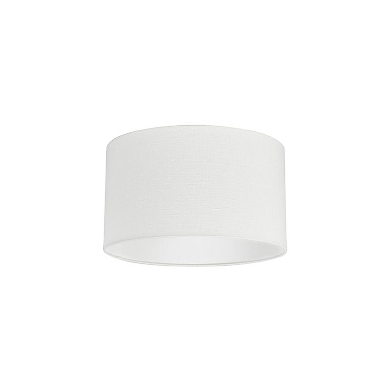 Image of Moderno Di cotone poliestere Paralume in tessuto bianco 35/35/20 , Paralume per lampade a sospensione,Paralume per lampade a terra - Bianco - Qazqa