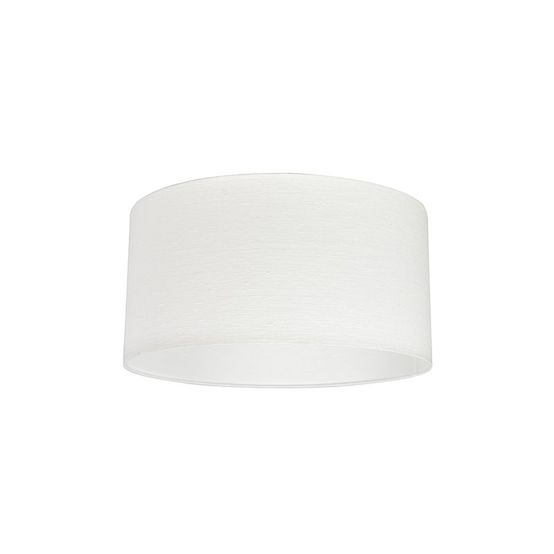 Image of Moderno Di cotone poliestere Paralume in tessuto bianco 50/50/25 , Paralume per lampade a sospensione,Paralume per lampade a terra - Bianco - Qazqa