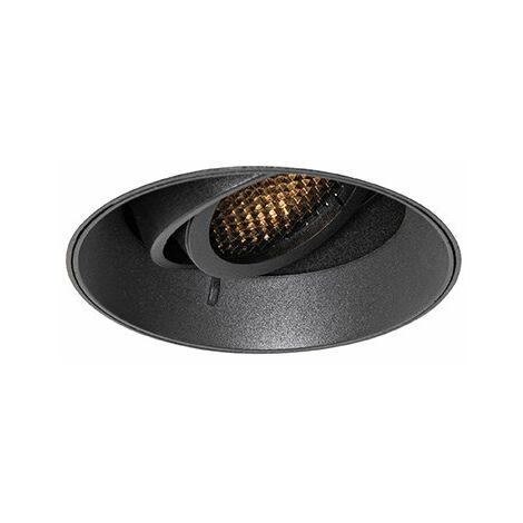  WUIO Iluminación LED empotrable, foco de techo redondo  ultrafino de aluminio antirreflejo para pasillo, galería, cocina, sala de  estar, negro, 10 W, luz blanca : Herramientas y Mejoras del Hogar