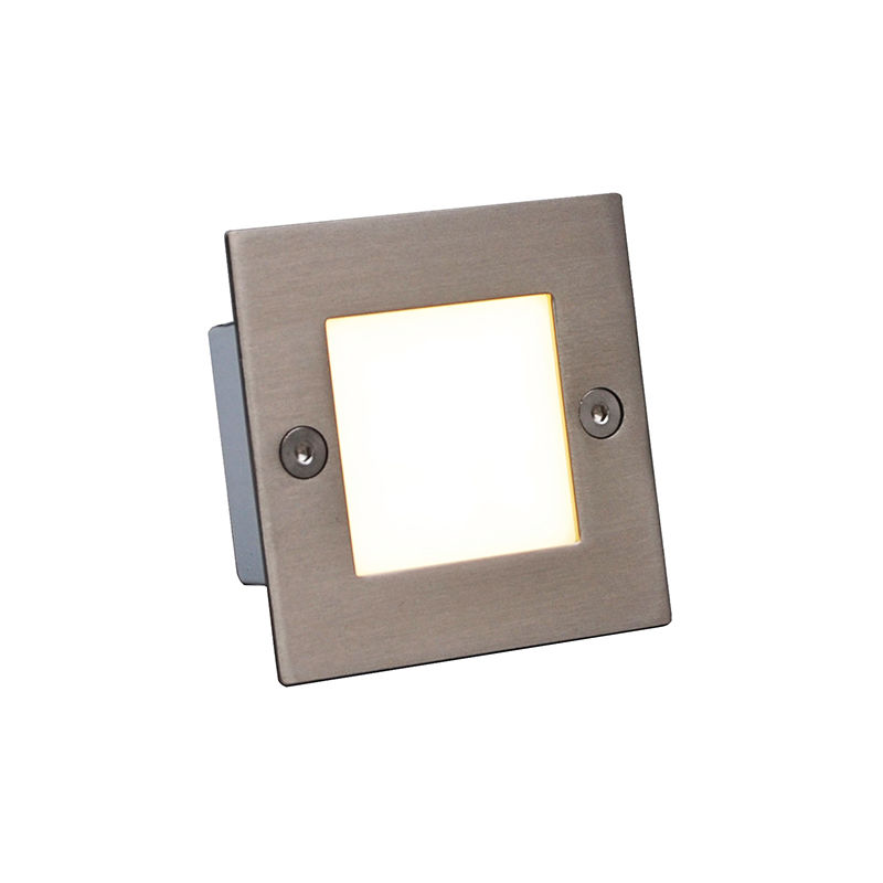 

+ Moderno Aplique empotrable LED - LEDlite Square 7 Plástico /Acero inoxidable Cuadrada Incluye LED Max. x 1.2 Watt - Qazqa