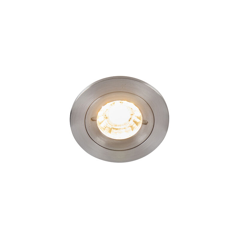 

+ Moderno Foco empotrado moderno aluminio IP44 - XENA Round Redonda Adecuado para LED Max. 1 x 50 Watt - Qazqa