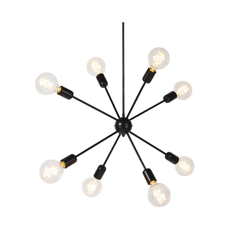 

QAZQA Moderno Lámpara colgante moderna ajustable altura 8-luces - SPUTNIK Metálica Otros Adecuado para LED Max. 1 x 41 Watt