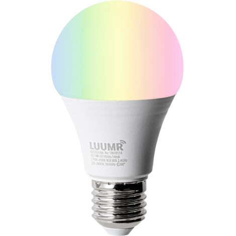 QAZQA Moderno Lámpara de pie inteligente bronce con pantalla blanca incl. Wifi A60 - Ladas Deluxe Textil /Acero Redonda Adecuado para LED Max. 1 x 9 Watt