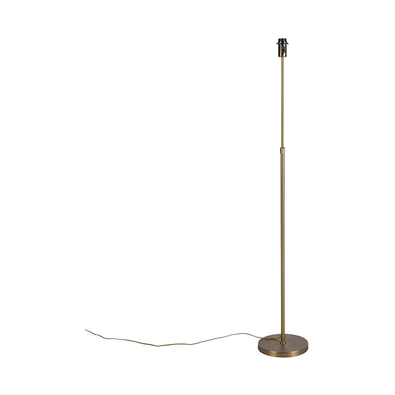 

QAZQA Art Déco Lámpara de pie vintage ajustable bronce - PARTE Metálica Alargada Adecuado para LED Max. 1 x 60 Watt