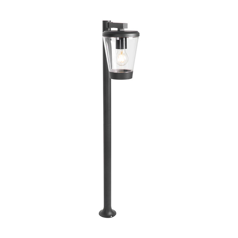 

Moderno Poste de exterior moderno negro 100 cm IP44 - Joren Aluminio /Plástico Alargada Adecuado para LED Max. 1 x 40 Watt - Qazqa