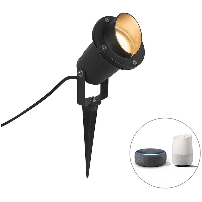 

+ Moderno Foco estaca negro IP65 bombilla-WiFi GU10 - DONE Vidrio /Aluminio Cilíndra Adecuado para LED Max. 1 x 5 Watt - Qazqa
