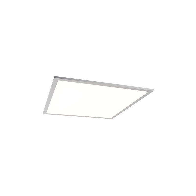 

QAZQA Moderno Plafón moderno blanco 62cm LED - LIV Plástico /Acero Cuadrada Incluye LED Max. 1 x 40 Watt