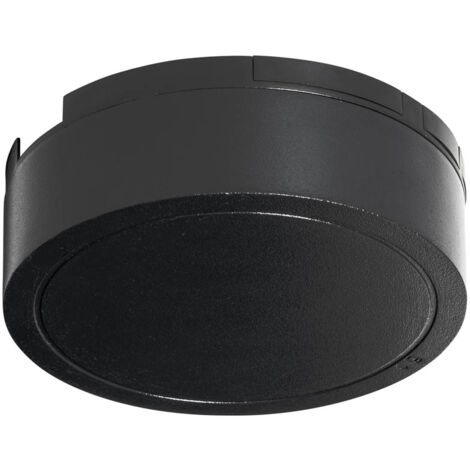 QAZQA Moderno Techo de alimentación negro 100W monofásico - Magnetic Redonda Adecuado para LED Max. x Watt